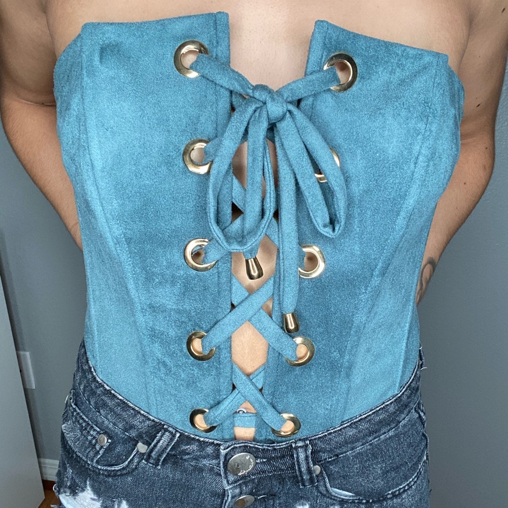 Suede Bodysuit *BRAND NEW*